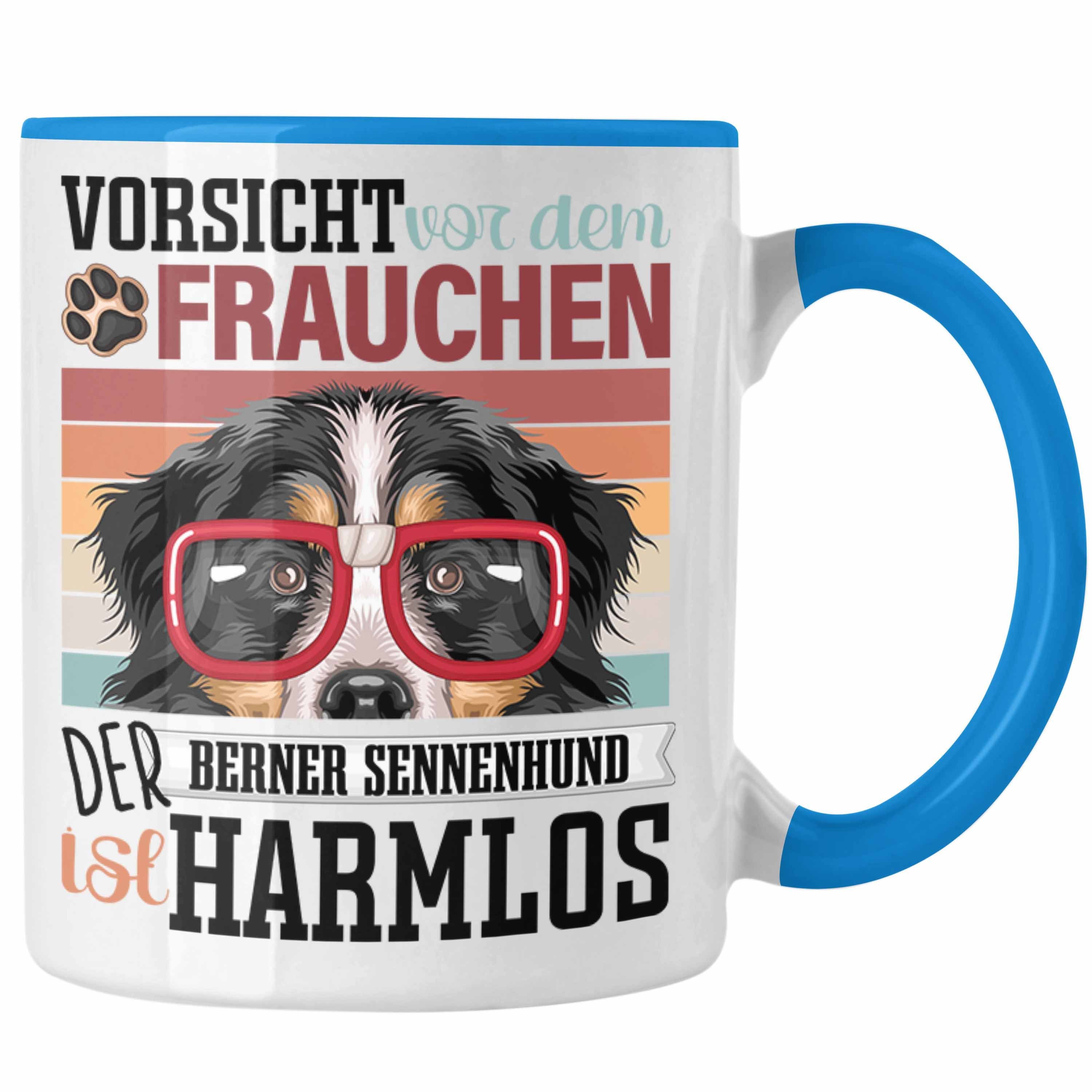 Sennen Lustiger Spruch Frauchen Berner Tasse Tasse Geschenk Blau Besitzerin Gesch Trendation