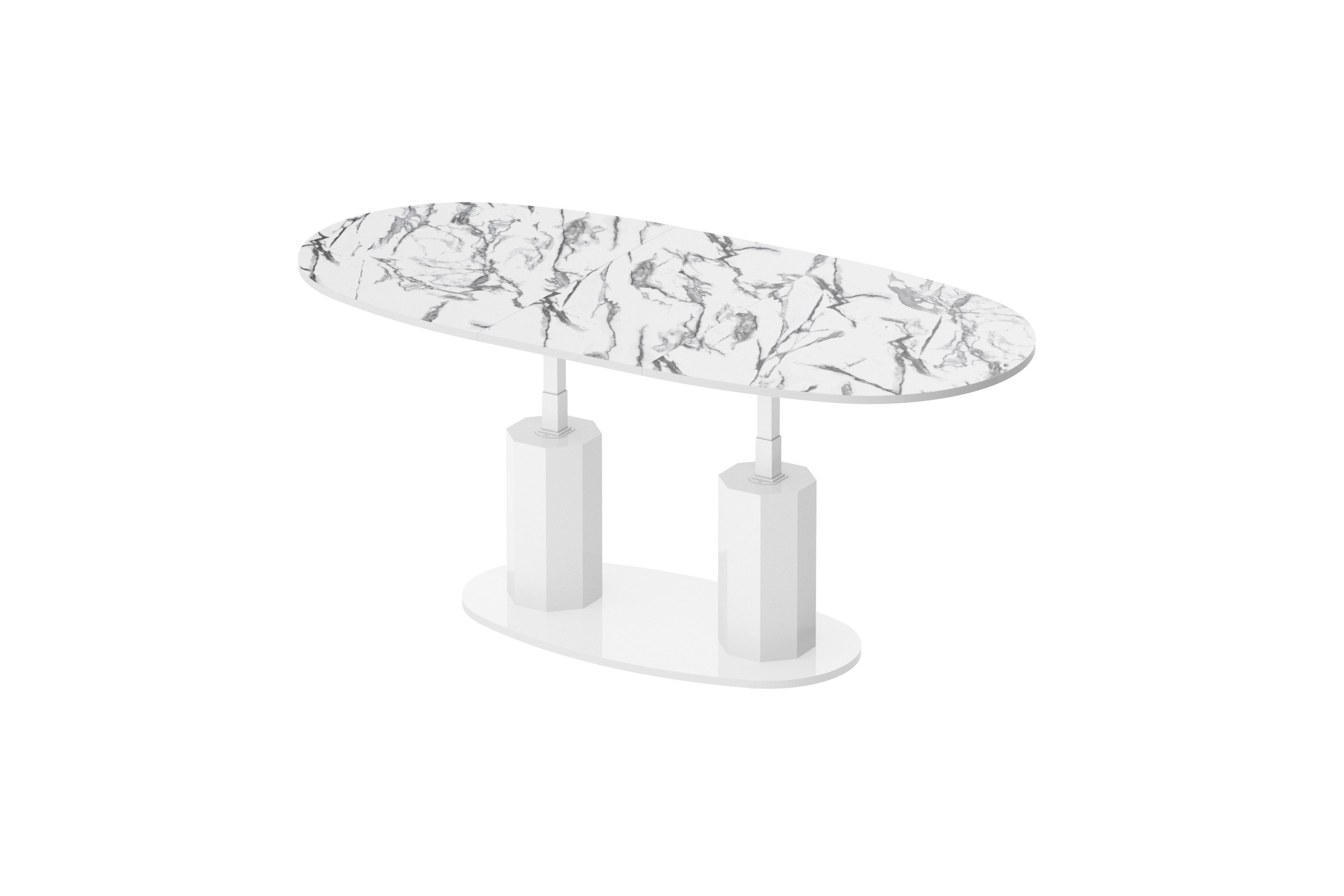 designimpex Couchtisch Design HBL-111 stufenlos höhenverstellbar günstig online kaufen