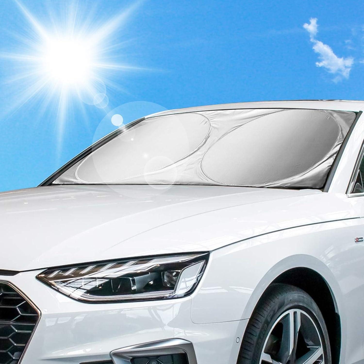 LuxusKollektion Frontscheibenabdeckung Auto Sonnenschutz Frontscheibe Sommer Sonnenblende Windschutzscheiben