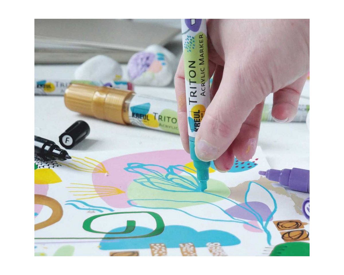 Thumbnail - C. KREUL Marker KREUL Acrylmarker TRITON XXL gold