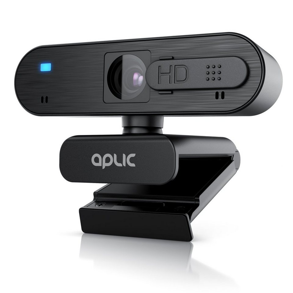 Aplic Full HD-Webcam (Full HD, 1920x1080@30Hz, Autofokus, Privacy Shutter  Sichtschutz, Stereomikrofon)