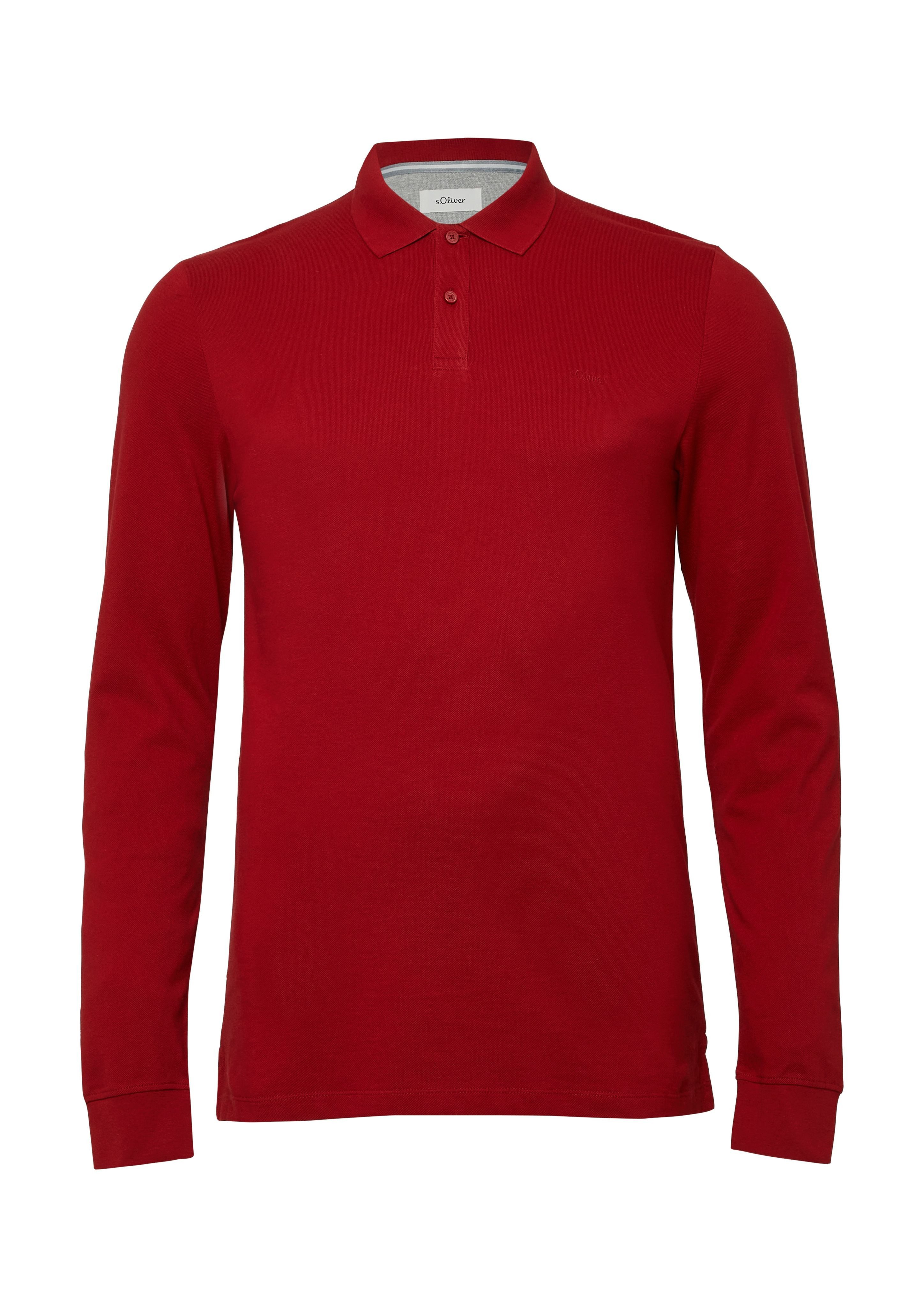 s.Oliver Langarm-Poloshirt