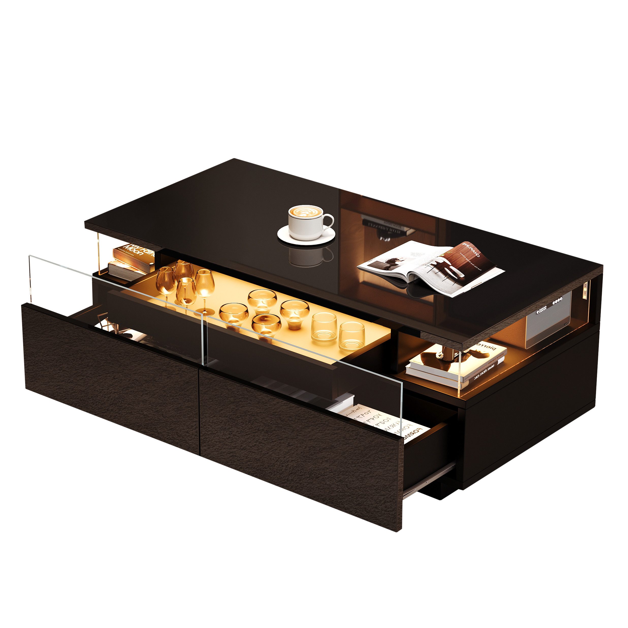 KLAM HOME Couchtisch 90x45x35.5 cm Couchtisch günstig online kaufen