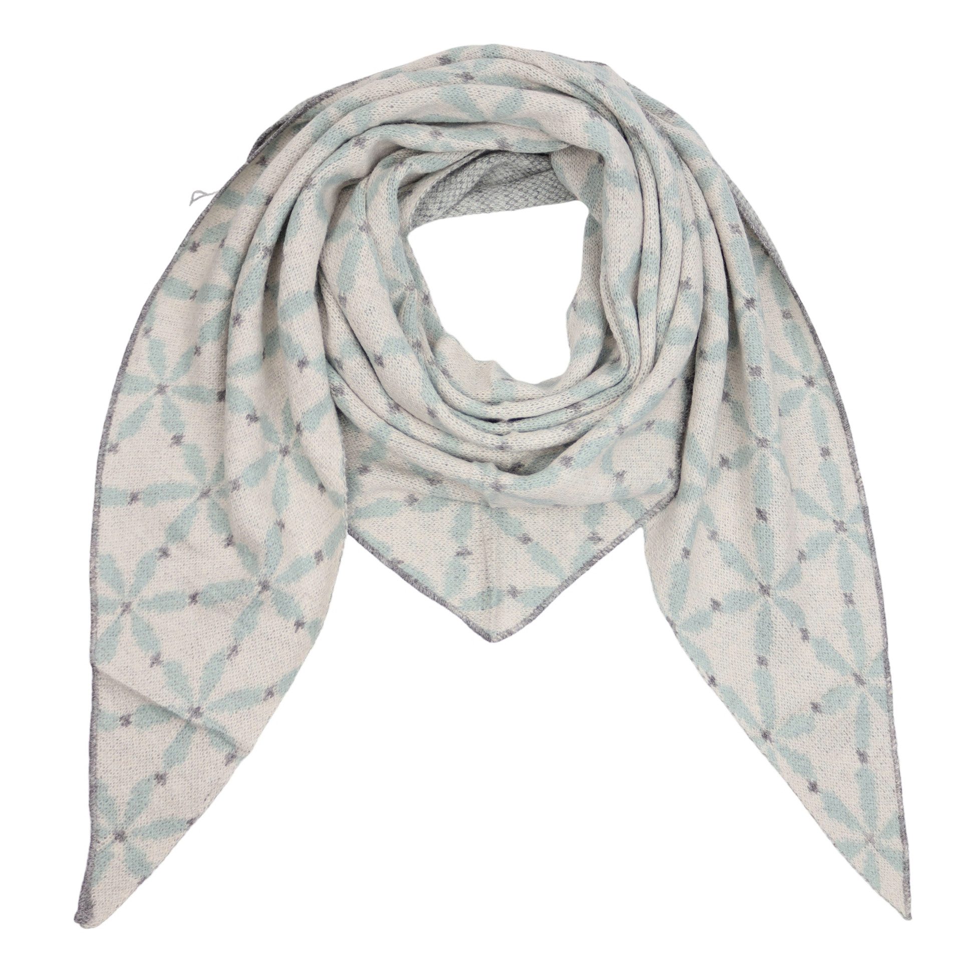 MIRROSI Dreieckstuch kuschliger und warmer Dreiecksschal ca.200x85 cm, (Blu günstig online kaufen