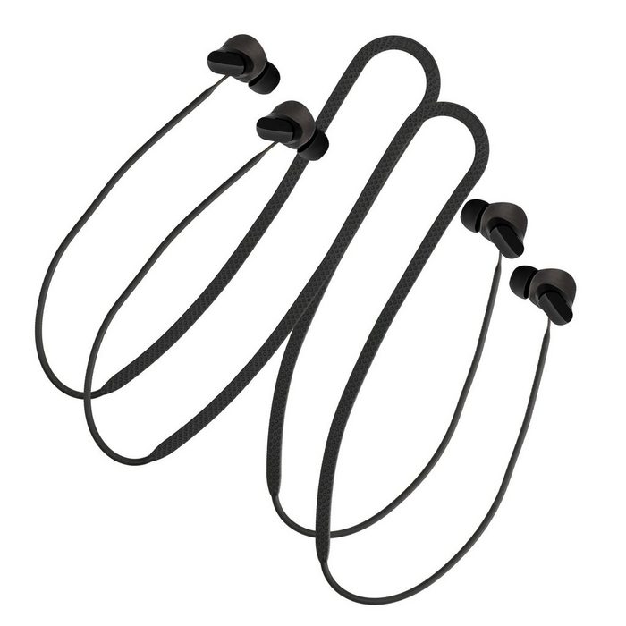 kwmobile 2x Halteband für Beats Studio Buds Headphones Headset-Halterung (Kopfhörer Halter Band Strap in Schwarz Schwarz)