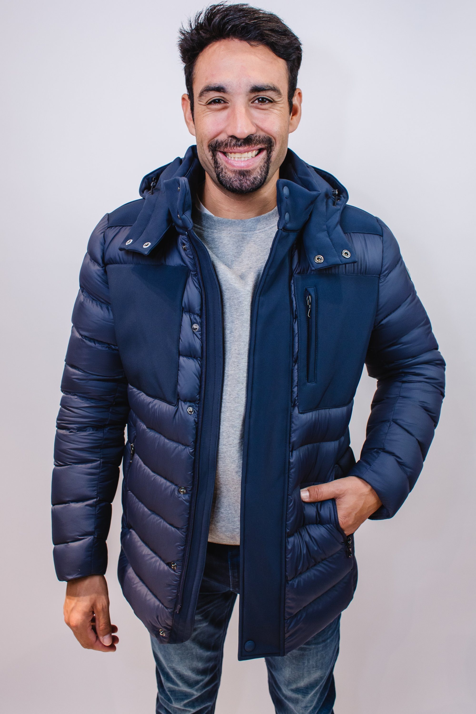 Colmar Steppmantel Daunenjacke, blau