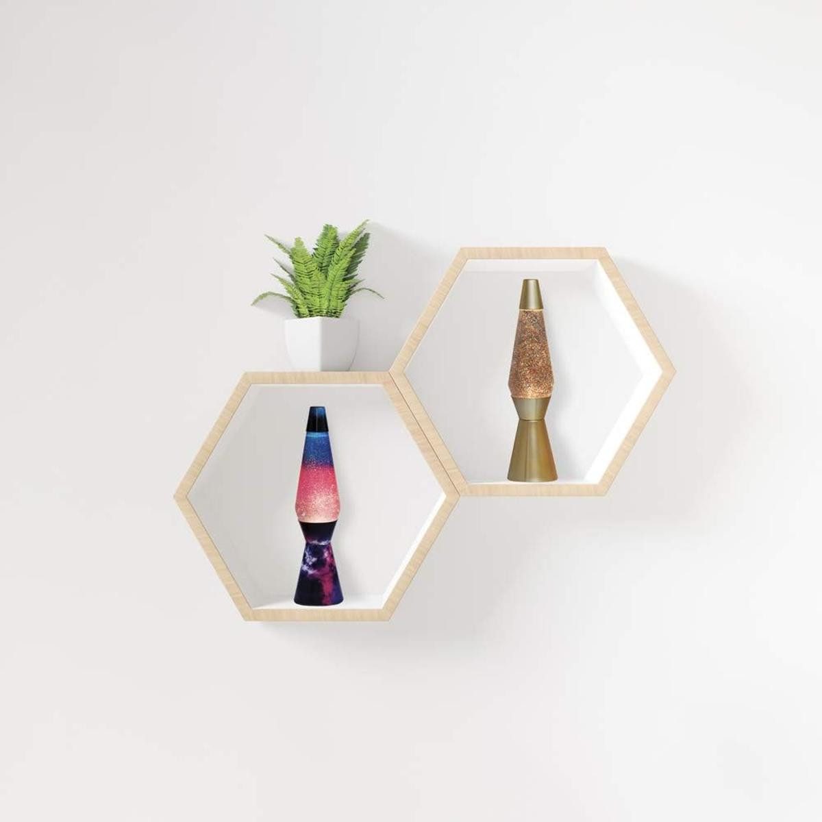 I-TOTAL Lavalampe I-TOTAL® Lavalampe Magie Einzigartiges für Ihr Zuhause Gold Glitzer