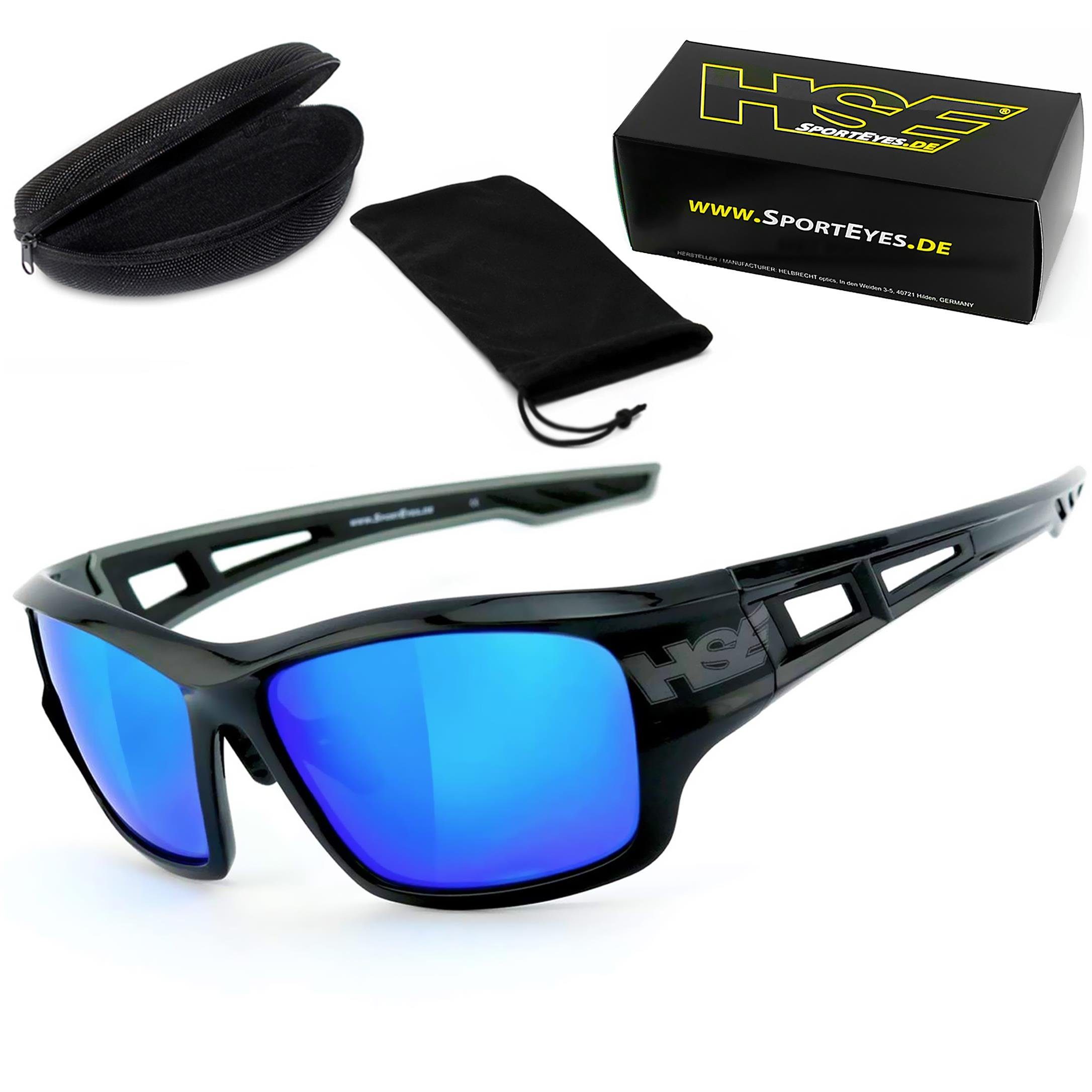 HSE - SportEyes Sportbrille 2095bs, Steinschlagbeständig durch Kunststoff-Sicherheitsglas