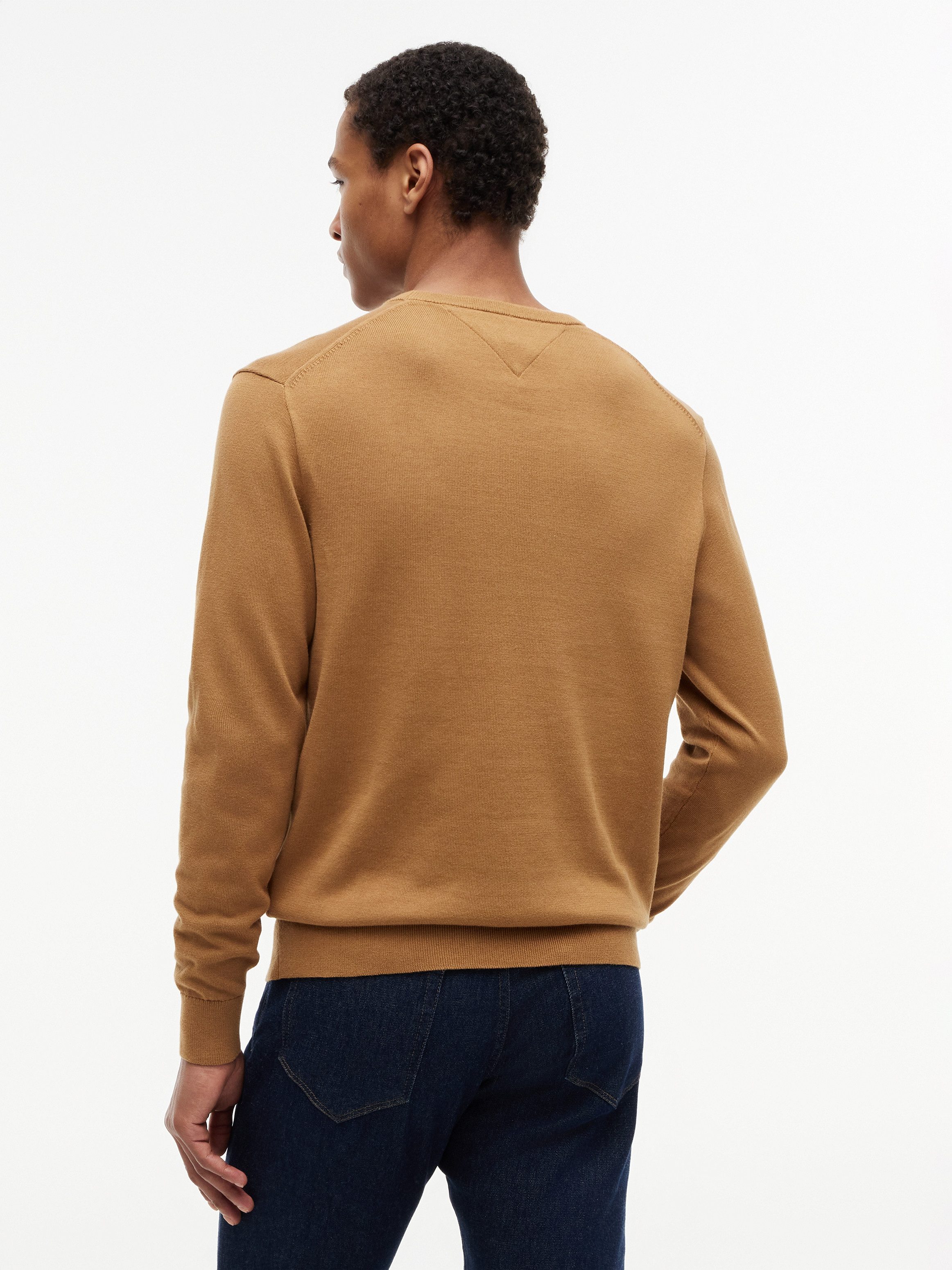 Tommy Hilfiger Rundhalspullover ESSENTIAL COTTON Crewneck Regular Fit Premium Mode