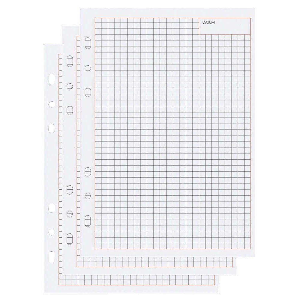 BIND Terminkalender 50 Notizblätter Ersatzeinlage A5 f. Systemplaner kariert