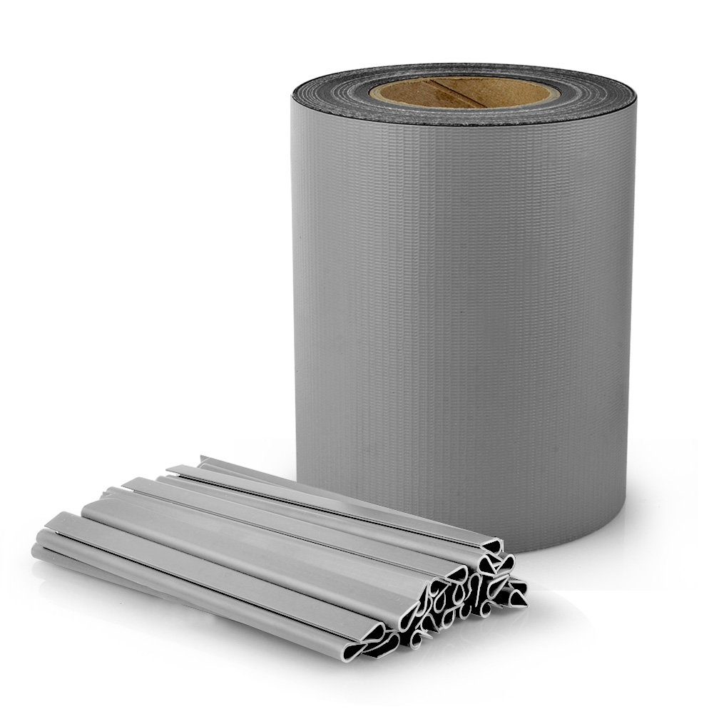 euroharry Sichtschutzstreifen Sichtschutz-Rolle Doppelstabmatten Zaun Blick günstig online kaufen