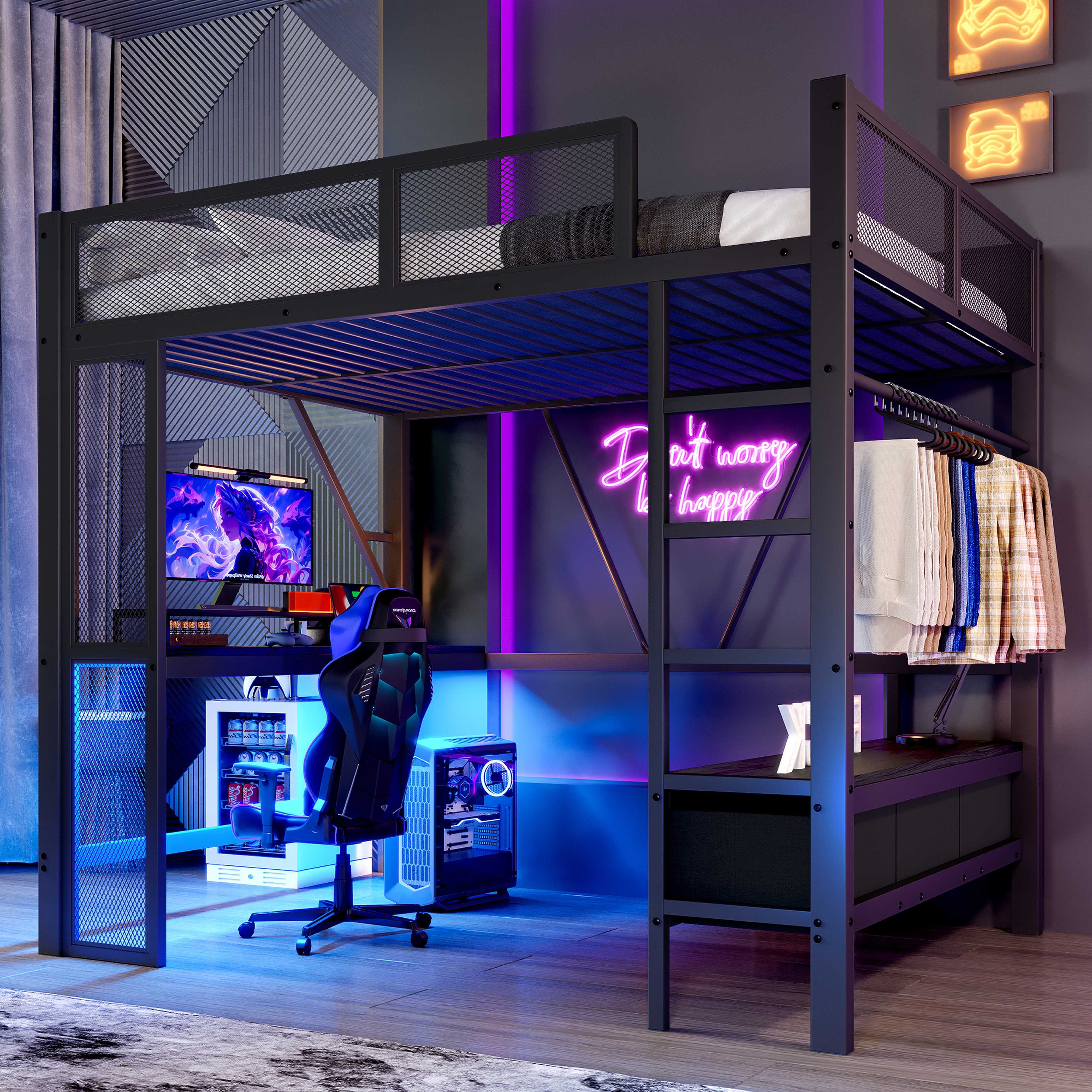 BlingBin Hochbett Jugendbett Für Büro, Studium & mehr (Multifunktionales 14 günstig online kaufen