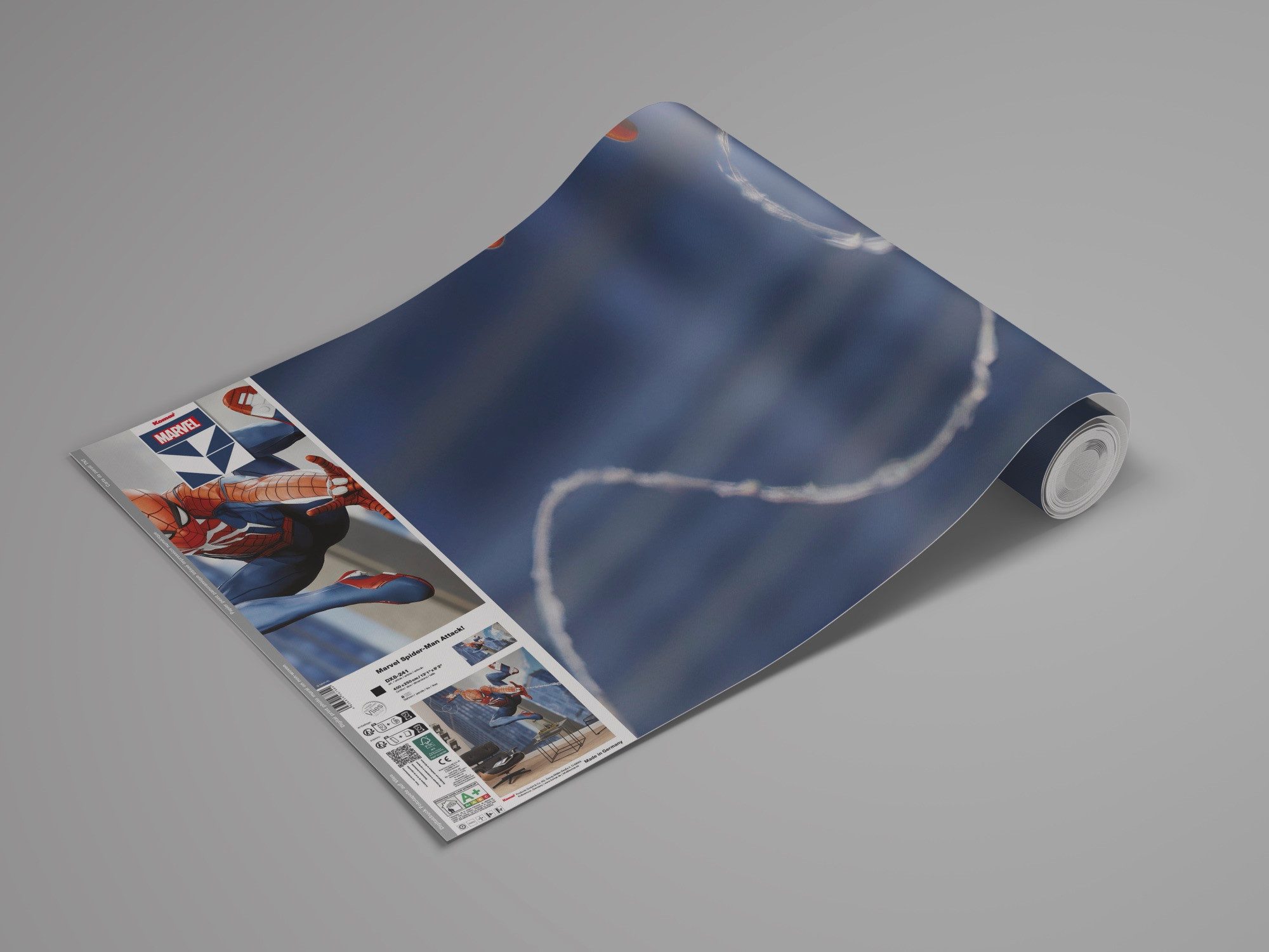 Komar Kindertapete Marvel Spider-Man Attack!, glatt, bedruckt, (Packung, 1 St)