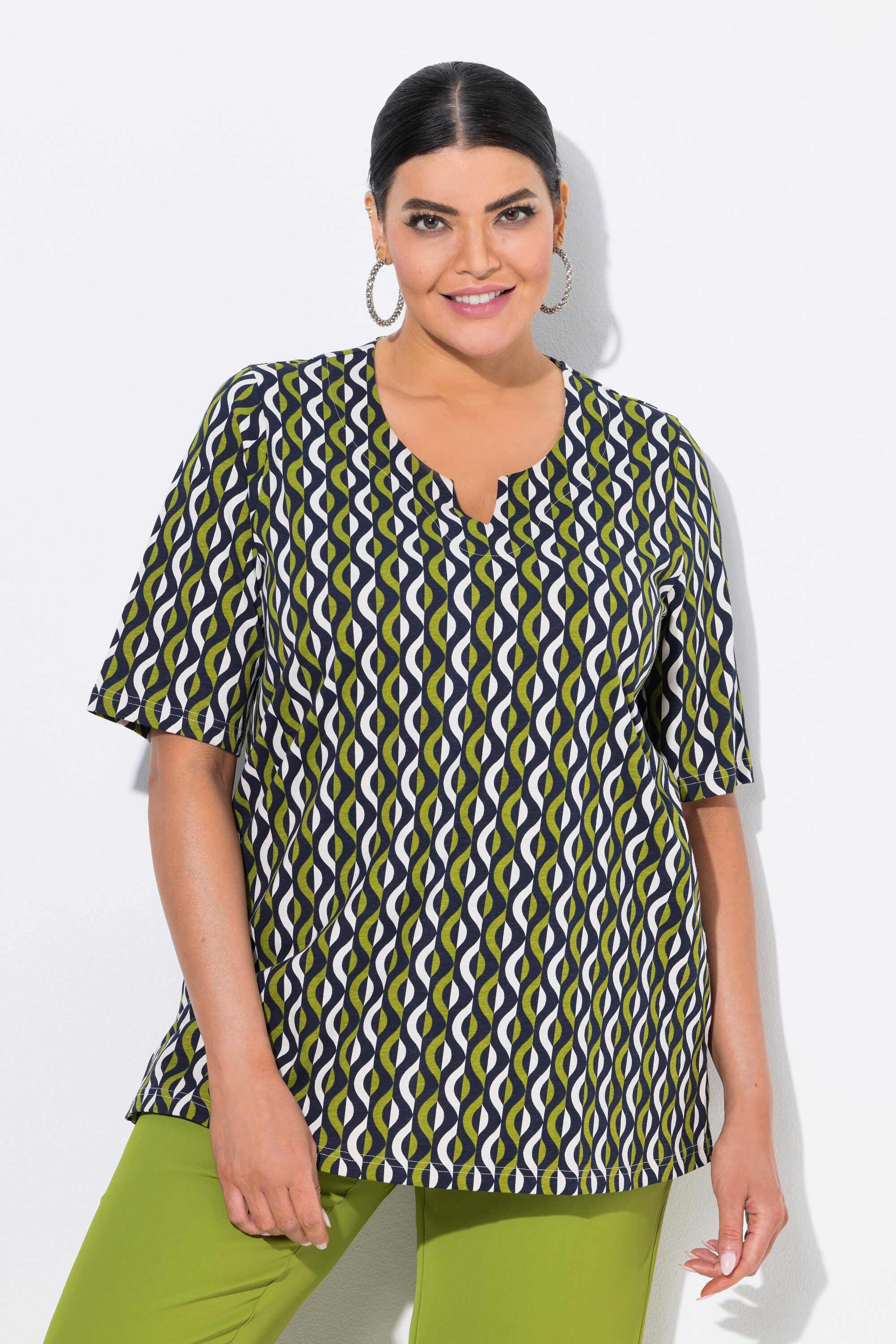 Ulla Popken T-Shirt T-Shirt grafischer Druck günstig online kaufen