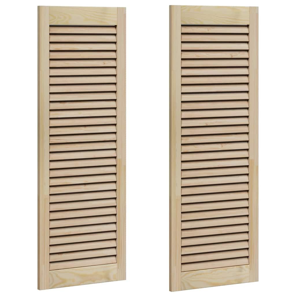 vidaXL Schranktür Schranktür mit Tür 2 Stk. Natur 110 x 2,1 x 39,5 cm (2 St)