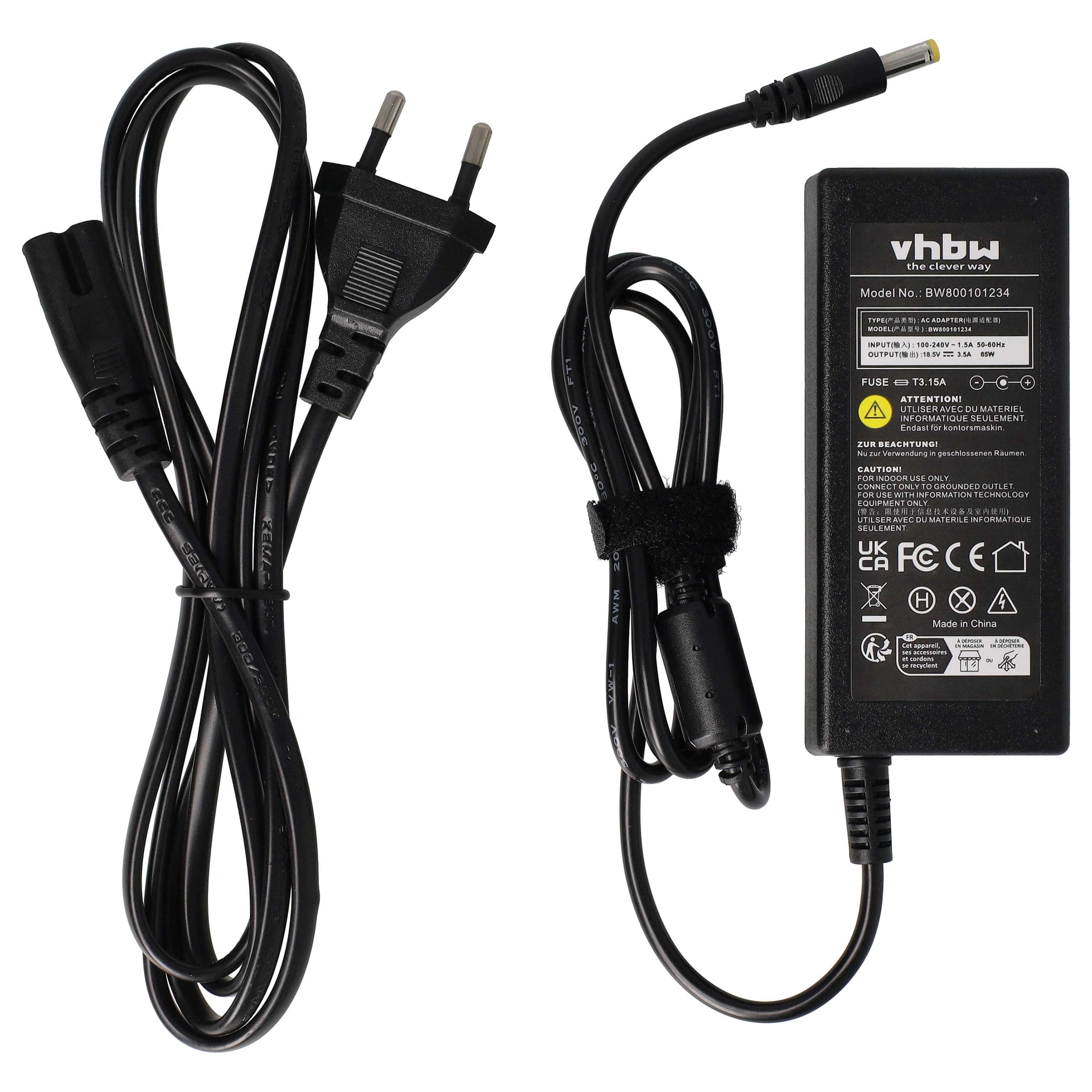 vhbw Netzteil passend für HP Compaq Tablet PC TC1000, TC1100, TC4200, Notebook-Ladegerät