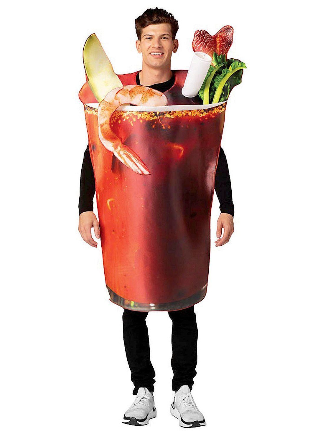 Rast Imposta Kostüm Bloody Mary Cocktail Kostüm, Witzige und schnelle Verkleidung, perfekt für Paarkostüme, Junggesel