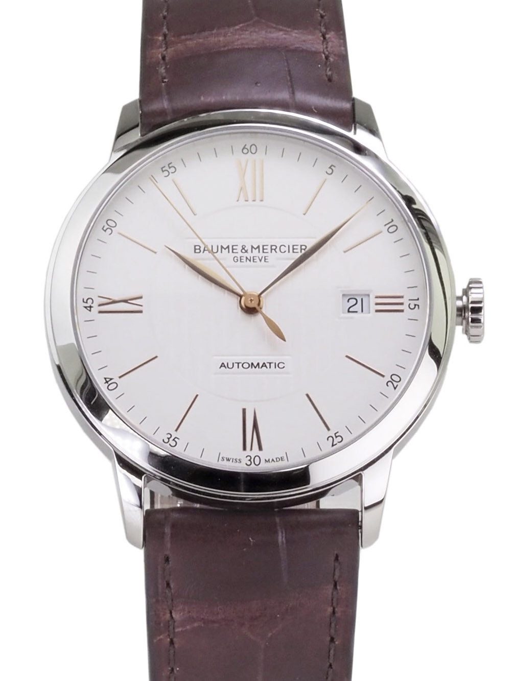 Baume & Mercier Automatikuhr Swiss Made Herren Uhr M0A10263 Classima 40mm Ø