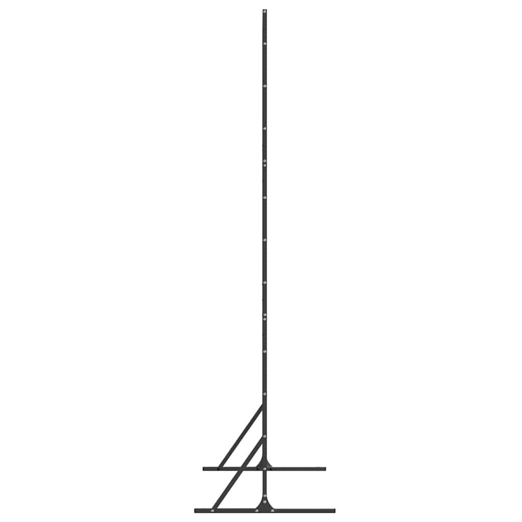vidaXL Gartenzaun Sichtschutz 100 x 50 x 180 cm Stahl Schwarz, (1-St) – Bild 5 von 5