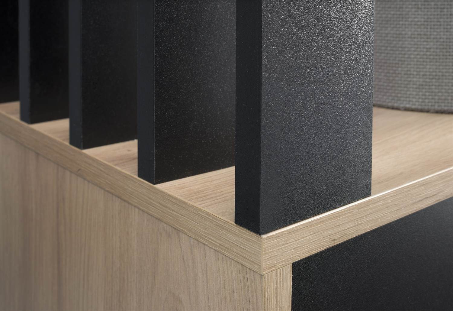 ALLHOUSE24 Garderoben-Set Garderobe mit Spiegel 100 cm Artisan Eiche schwarz dekorative Lamellen, 100 cm Breite