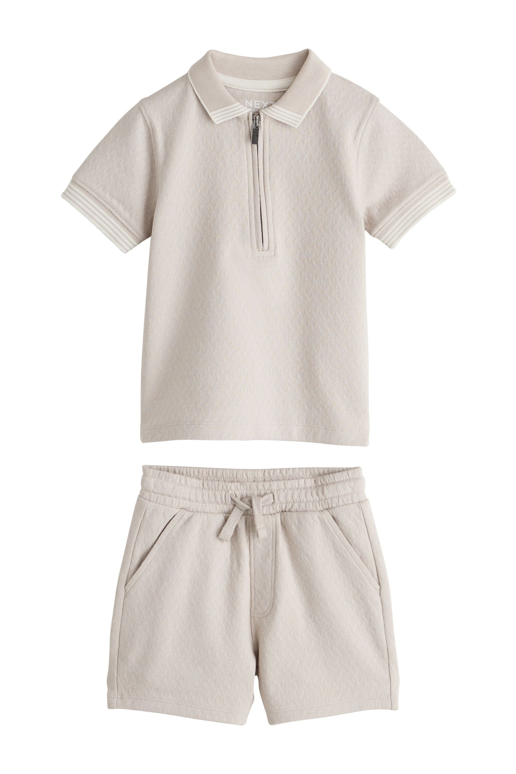 Neutral Zip Neck