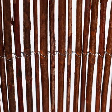 Aquagart Holzzaun Aquagart Weidenmatte 10m x 80 cm I Sichtschutzmatte aus Weiden