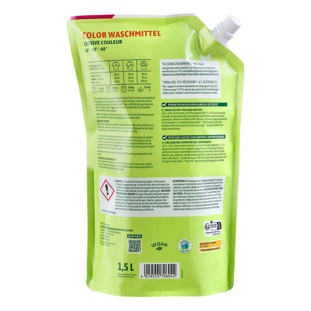 Almawin Waschmittel - Color Lindenblüte 1,5L Colorwaschmittel
