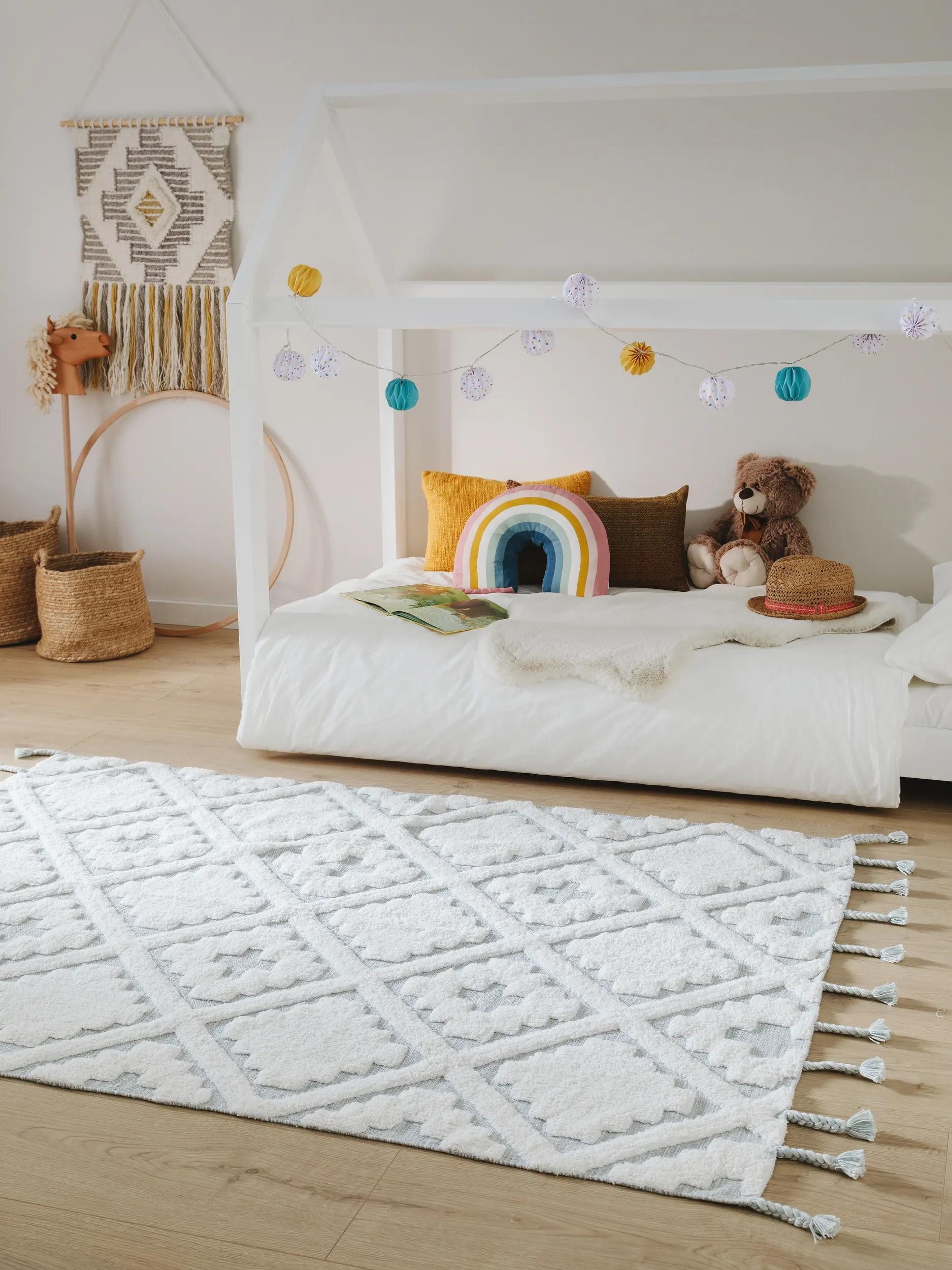 benuta Kinderteppich Matheo, rechteckig, Höhe: 6 mm, Kunstfaser, Berber, Ethno-Style, Wohnzimmer