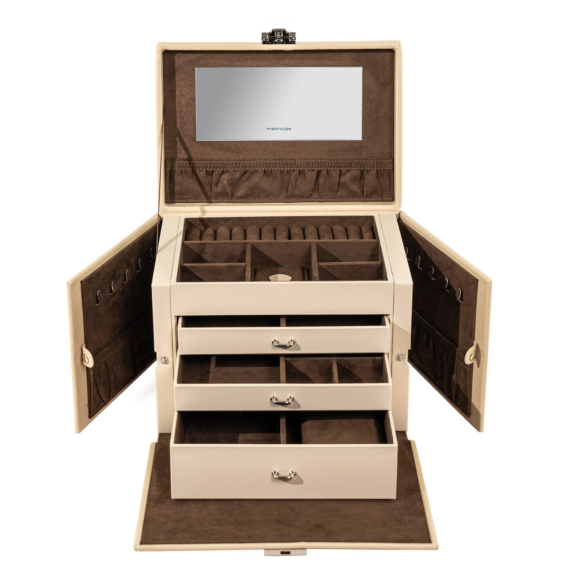 Friedrich23 Schmuckkasten / Uhrenbox aus Leder Cordoba XL günstig online kaufen