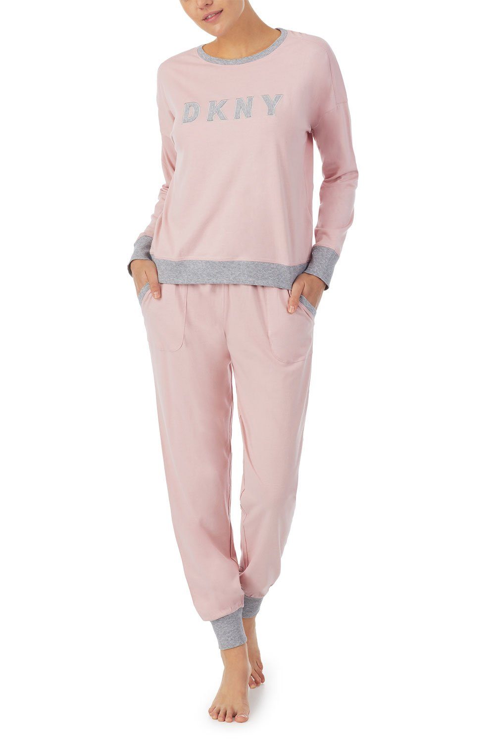 DKNY Pyjama Top & Jogger Set YI2919259 blush