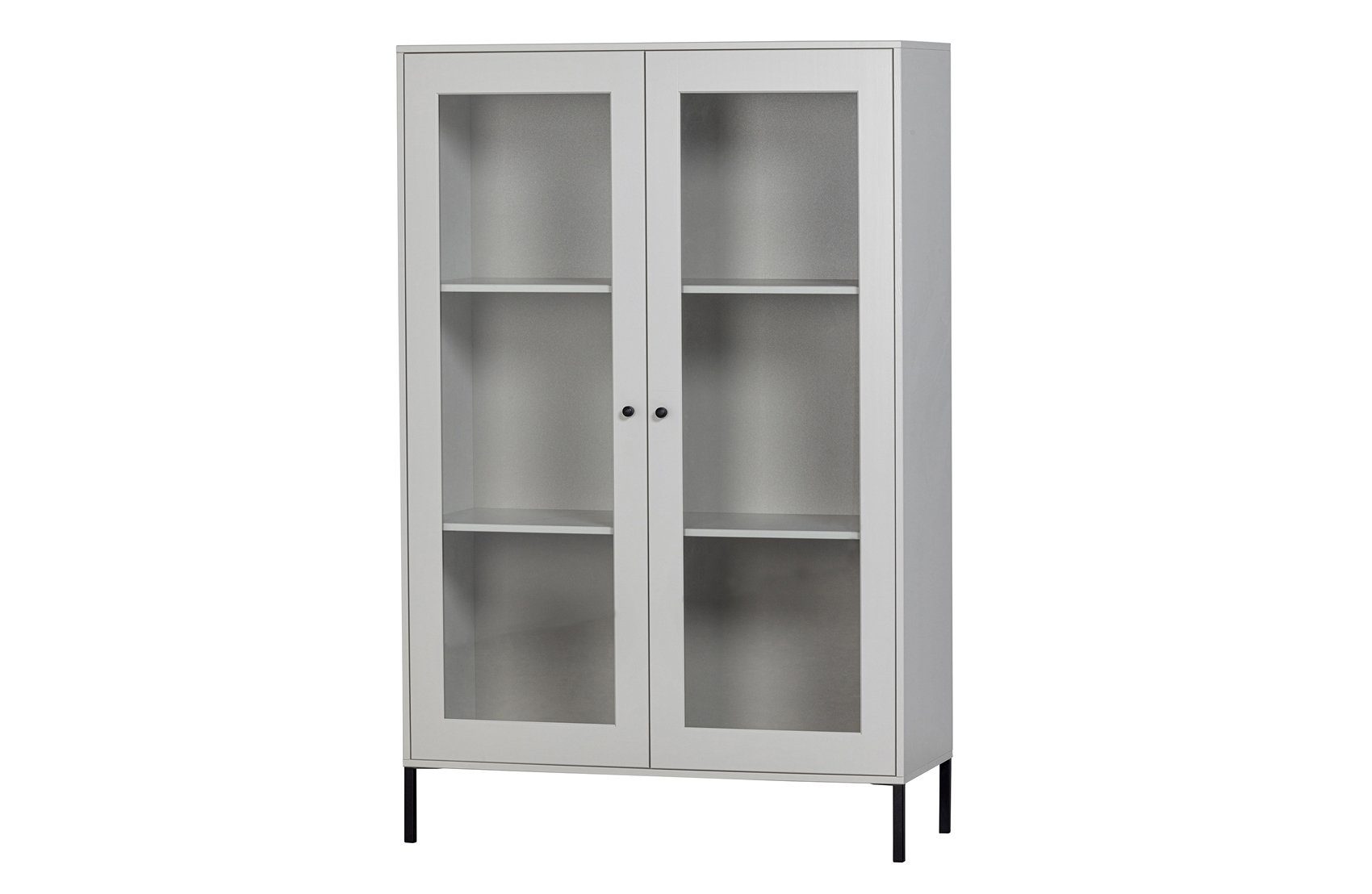 WOOOD Highboard Highboard Xam - Kiefer Cloud Grey, Schrank Xam - Grau