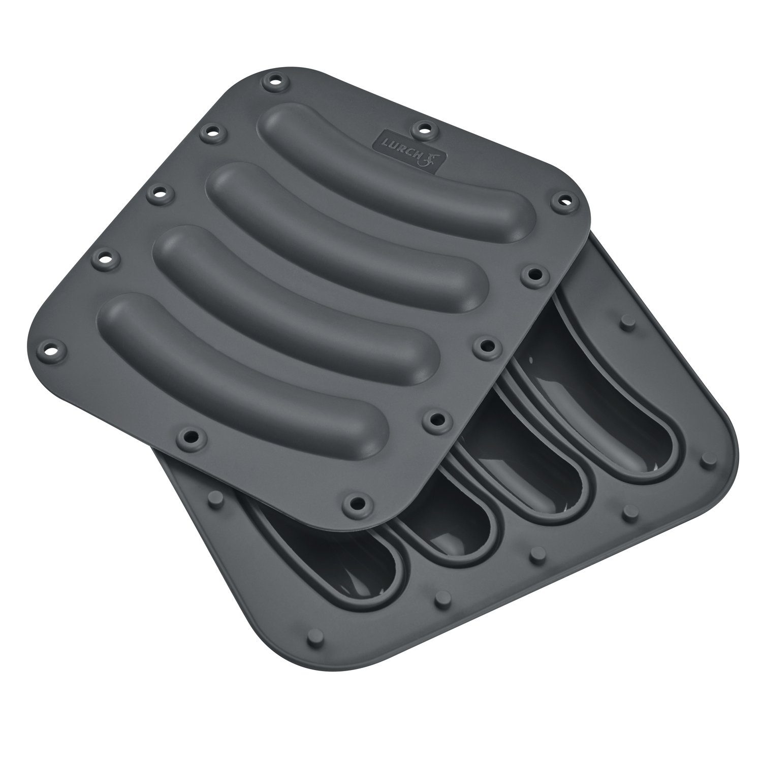Backform Wursti Maker 2er Set iron grey Würstchenform für 8 Stück
