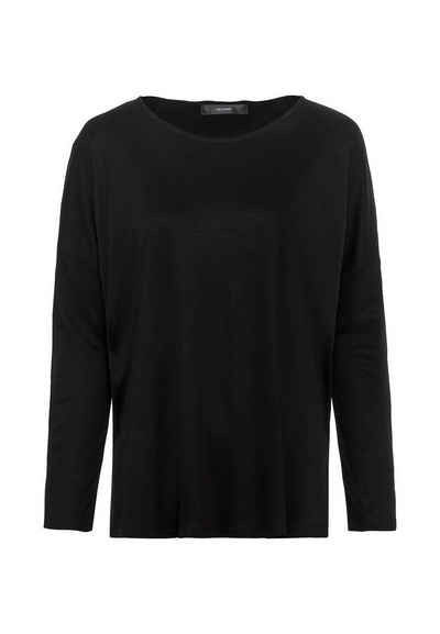 HALLHUBER T-Shirt »Oversized Longsleeve Aus Reinem Tencel™ Mit Seitenschlitzen«