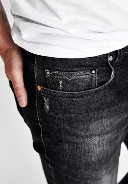FIVE FELLAS Slim-fit-Jeans DANNY nachhaltig, Italien, Stretch, coole Waschung