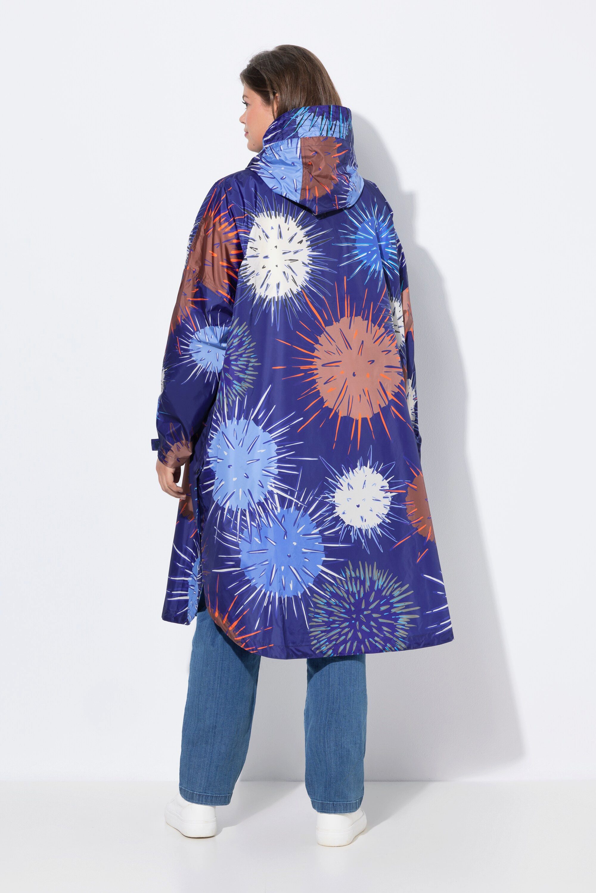 Laurasøn Funktionsjacke Funktions-Regencape Unisex Print Kapuze