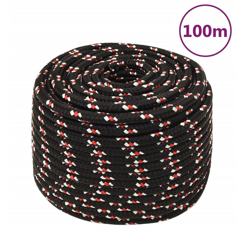 Thumbnail - vidaXL Seil, Bootsseil Schwarz 12 mm 100 m Polypropylen