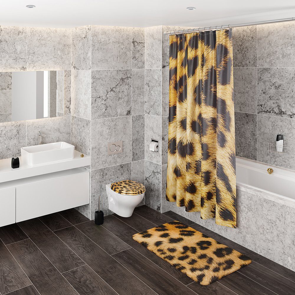 Sanilo Badewannenstöpsel Leopardenfell, Ø 7.2 cm, hochwertig, universell, mit Motiv, 100% wasserdicht – Bild 3 von 3