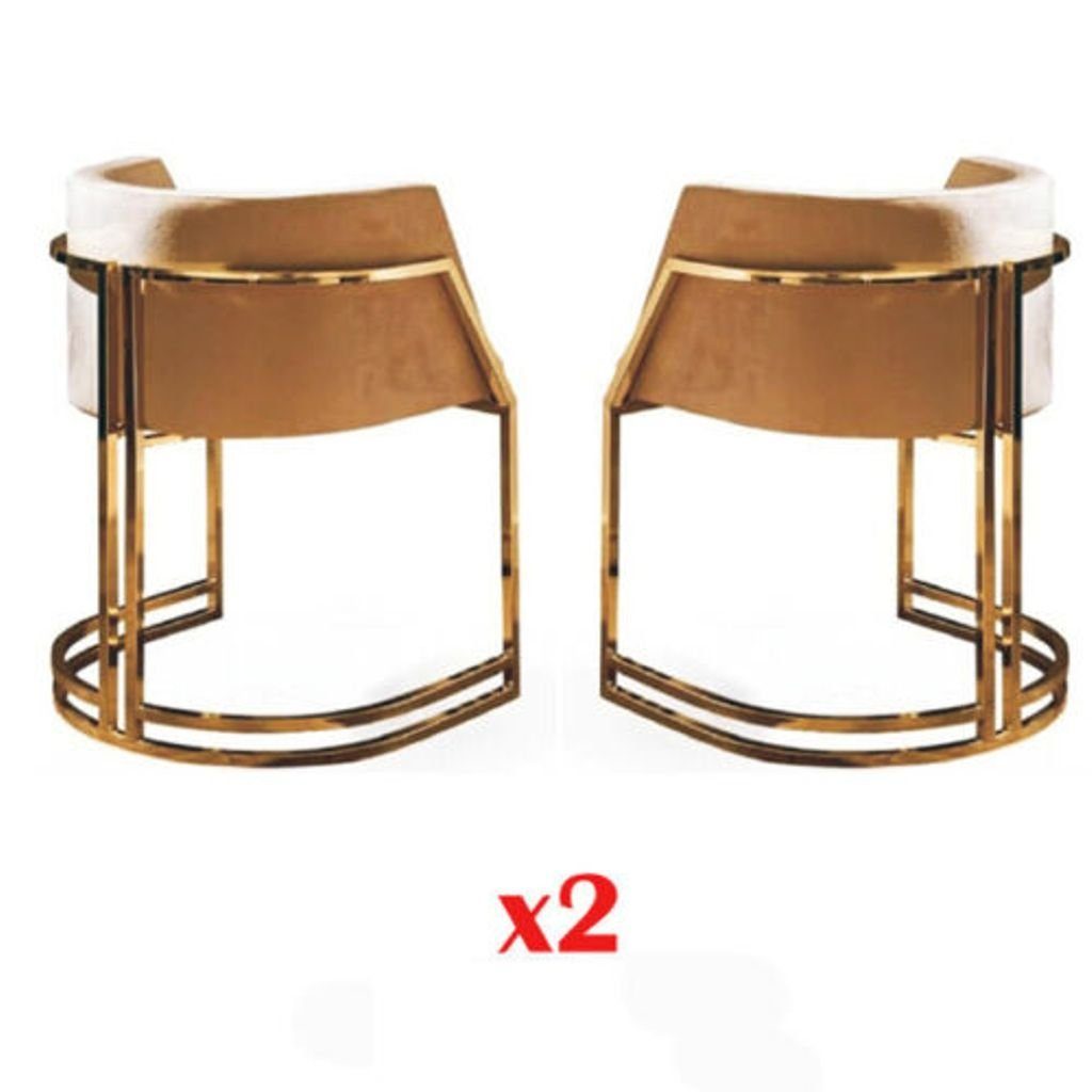 JVmoebel Loungesessel, 2x Stuhl Esszimmerstuhl Küchenstühle Wohnzimmerstuhl Polsterstuhl