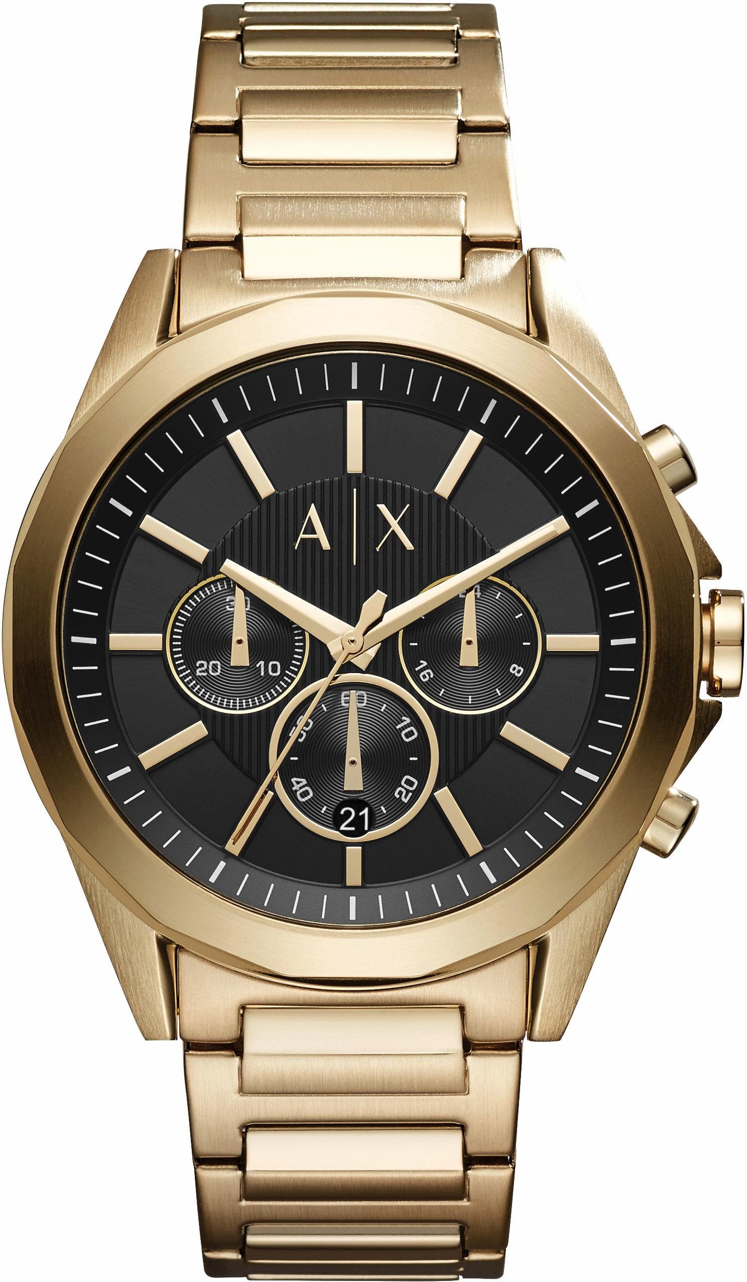 ARMANI EXCHANGE Chronograph AX2611, Quarzuhr, Armbanduhr, Herrenuhr, Stoppfunktion, 12/24-Std.-Anzeige