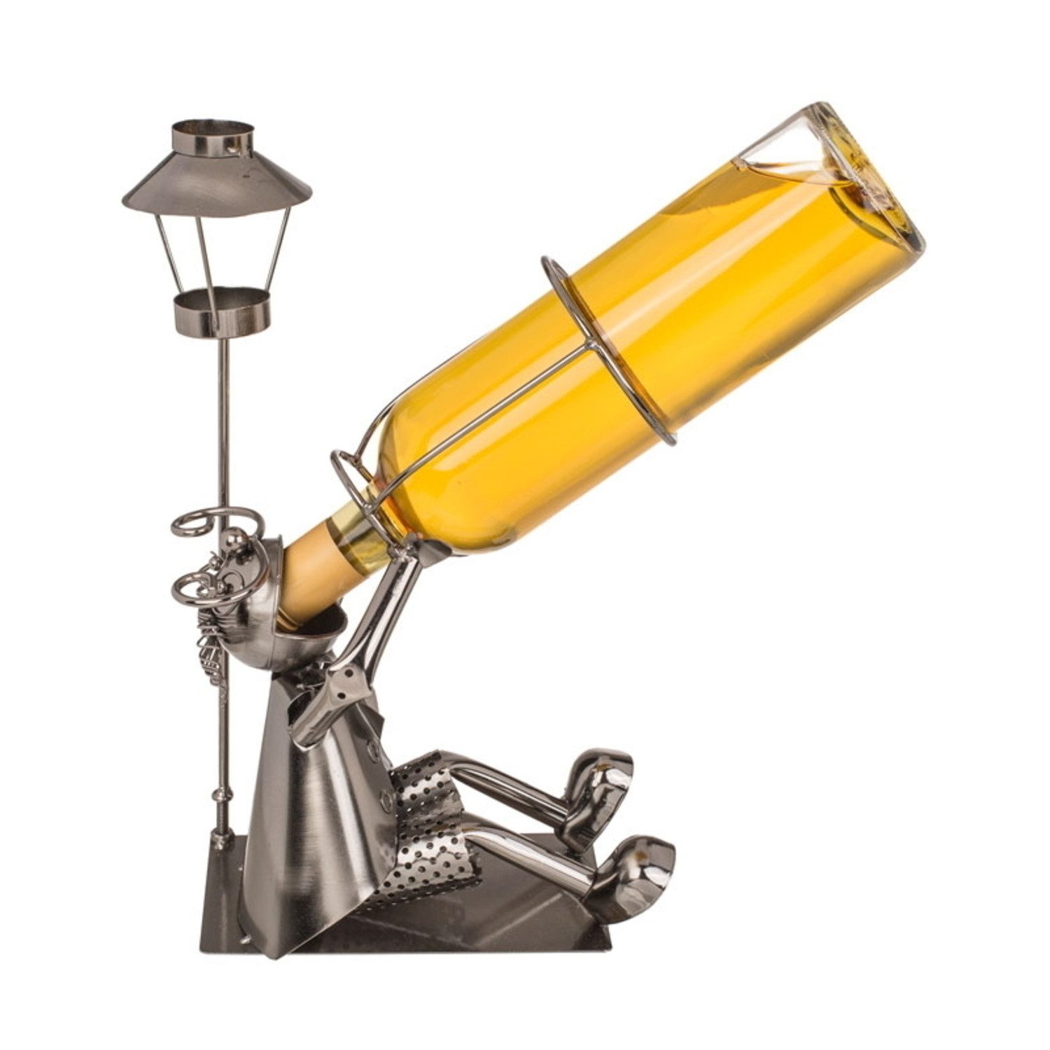 Weinflaschenhalter Trinker Weinflaschenhalter aus Metall