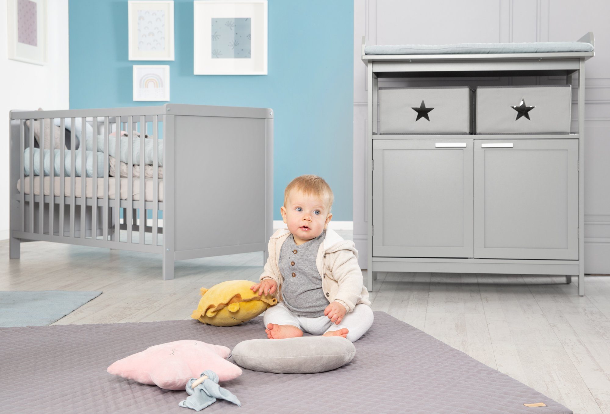 roba® Babymöbel-Set Hamburg 2-teilig, (2-tlg), Beistellbett günstig online kaufen