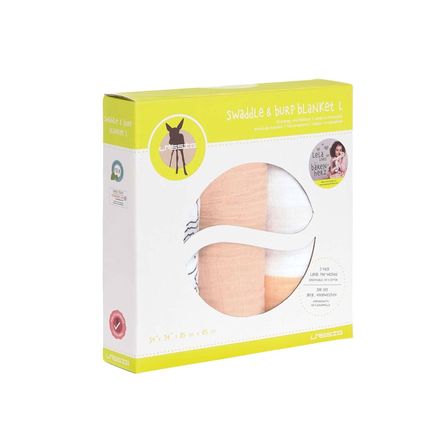 LÄSSIG Spucktuch LÄSSIG Baby Puckdecke Spuckdecke Pucktuch Mulltuch