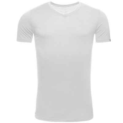 Kaipara - Merino Sportswear Funktionsshirt Merino Shirt Herren Kurzarm Slimfit V-Neck 150 (1-tlg) aus reiner Merinowolle Made in Germany