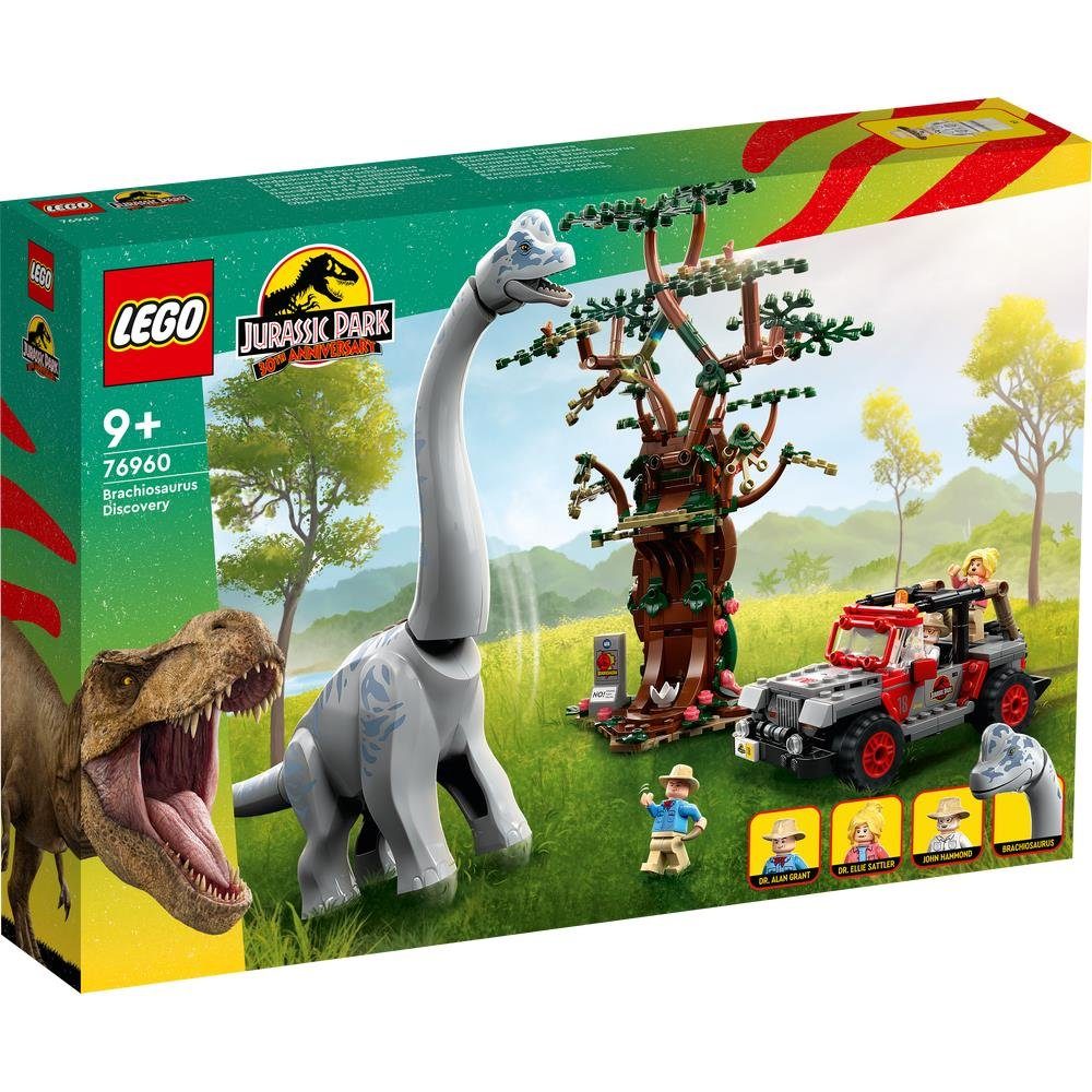 LEGO® Jurassic Park 76960 - Entdeckung des Brachiosaurus Konstruktionsspielsteine, (512 St), Dinosaurier Bauset Spielset ab 9 Jahren