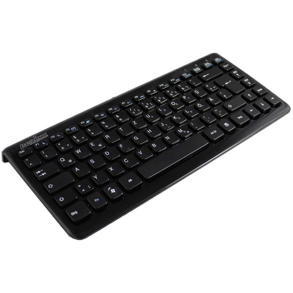 Perixx Perixx Periboard-407 USB Tastatur Deutsch, QWERTZ Schwarz Tastatur