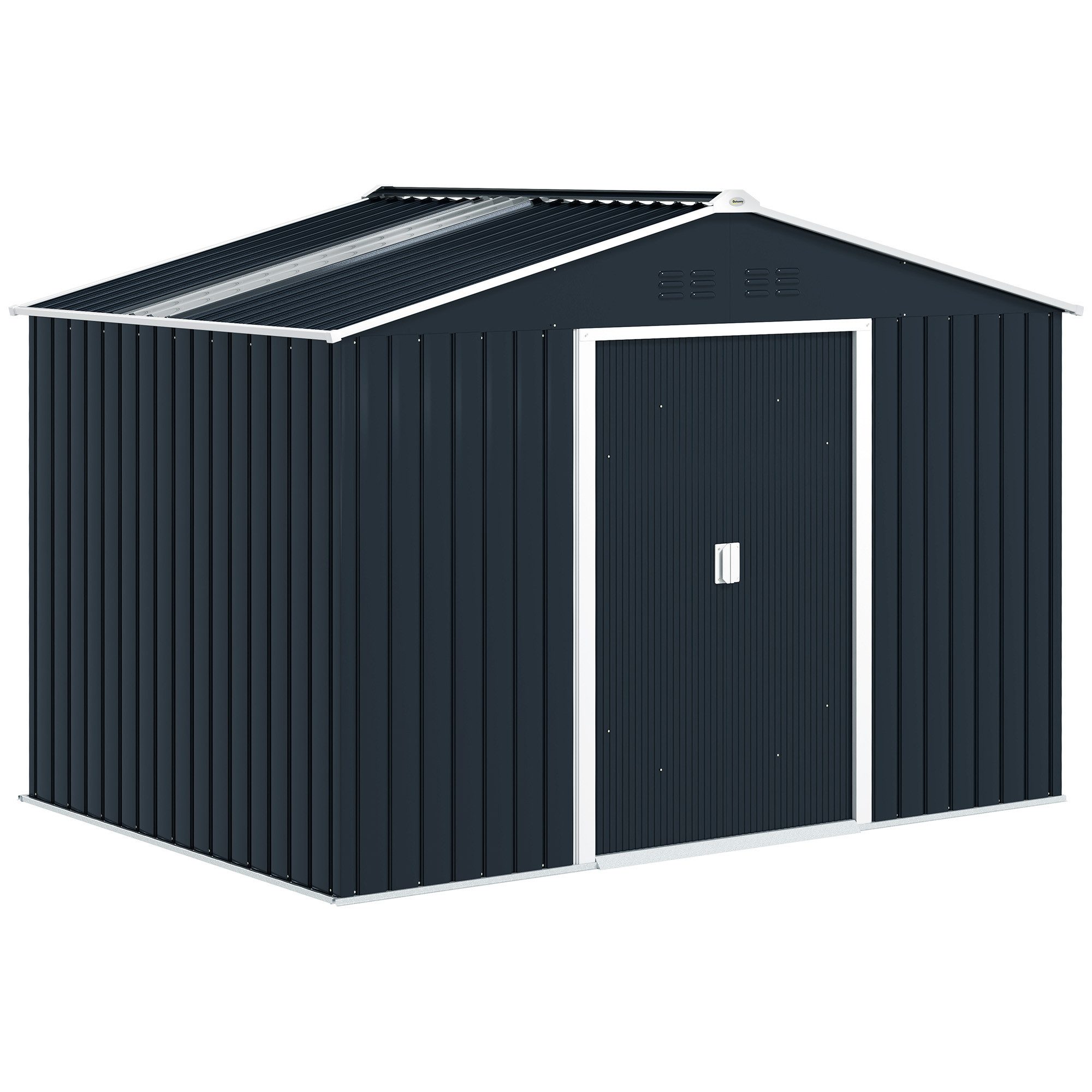 Outsunny Gerätehaus 4,9m² mit Satteldach, Fundament, günstig online kaufen