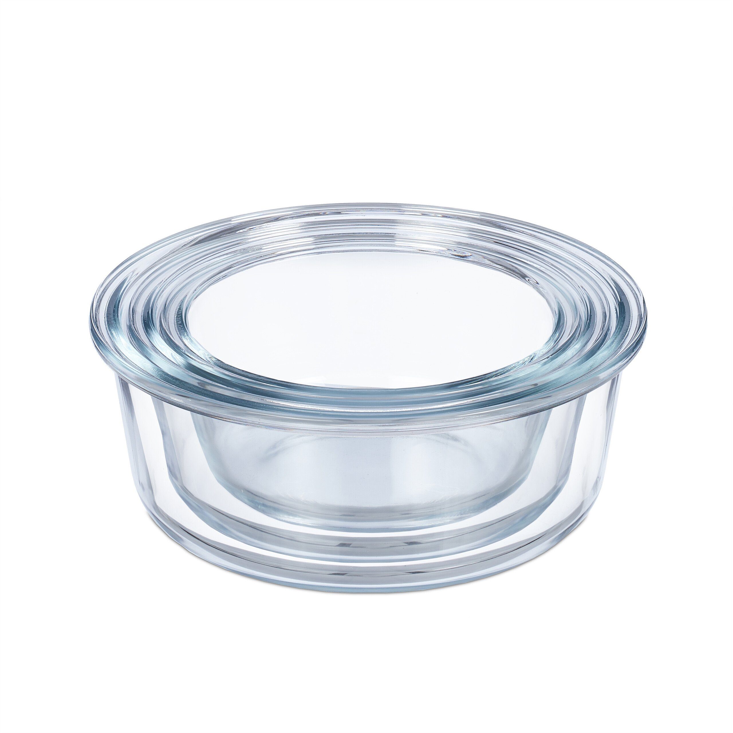 Größen, Glasbehälter Frischhaltedose in 3 Deckel mit relaxdays Glas