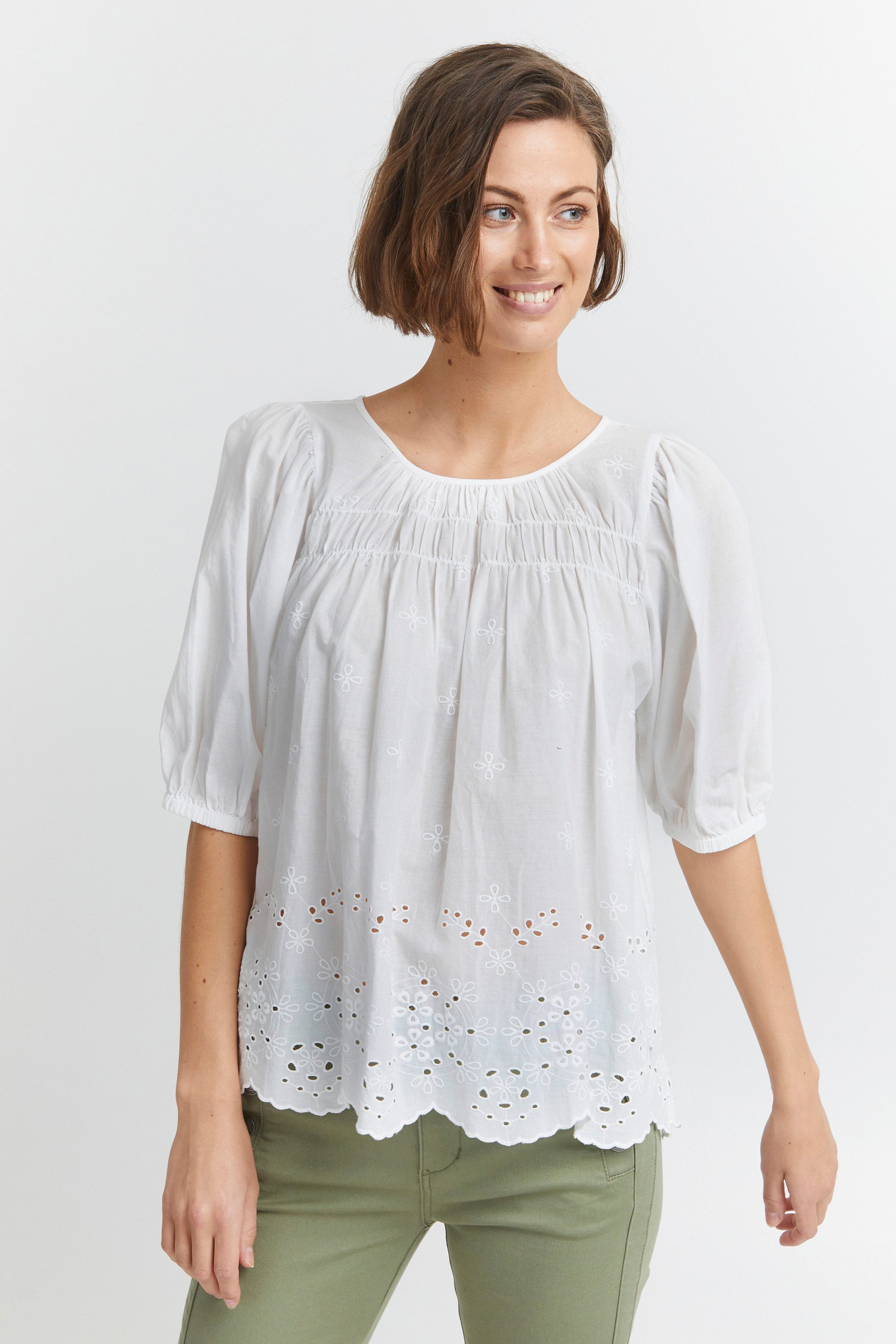 fransa Kurzarmbluse Kurzarm-Bluse FRANGI