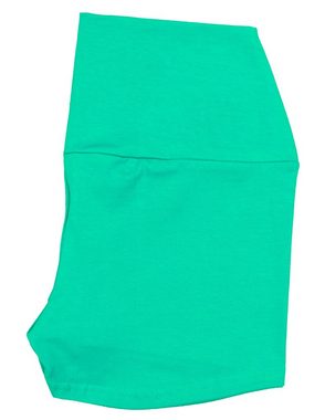 Alkato Yogashorts Alkato Damen Shorts mit Hohem Bund Hotpants Radlerhose Long Shorts