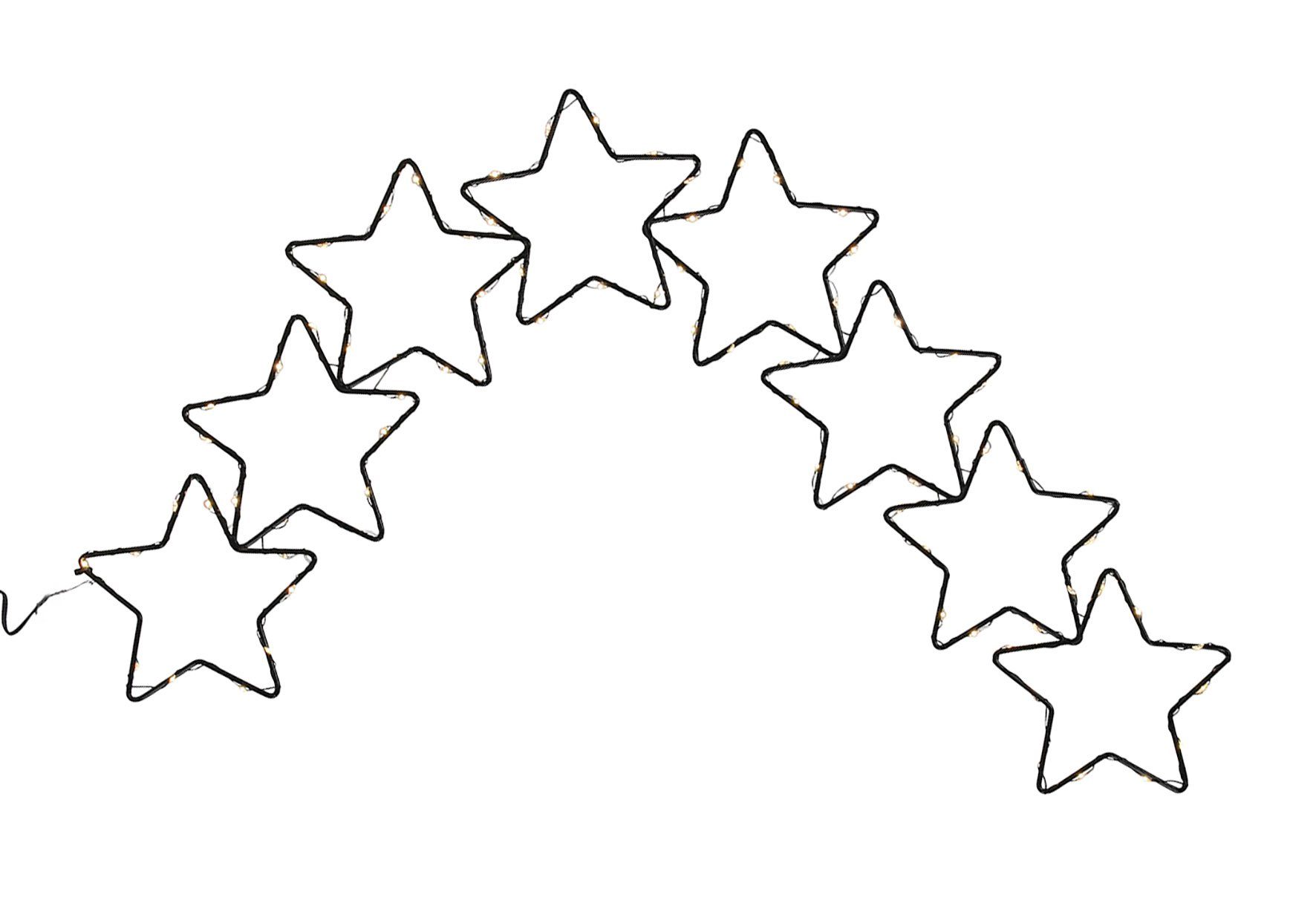 Spetebo Hängedekoration LED Sternenschweif aus Metall günstig online kaufen